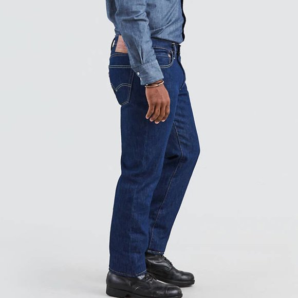 Levis 541 Athletic Fit Dark Wash Jeans Made in USA - Picture 2 of 7